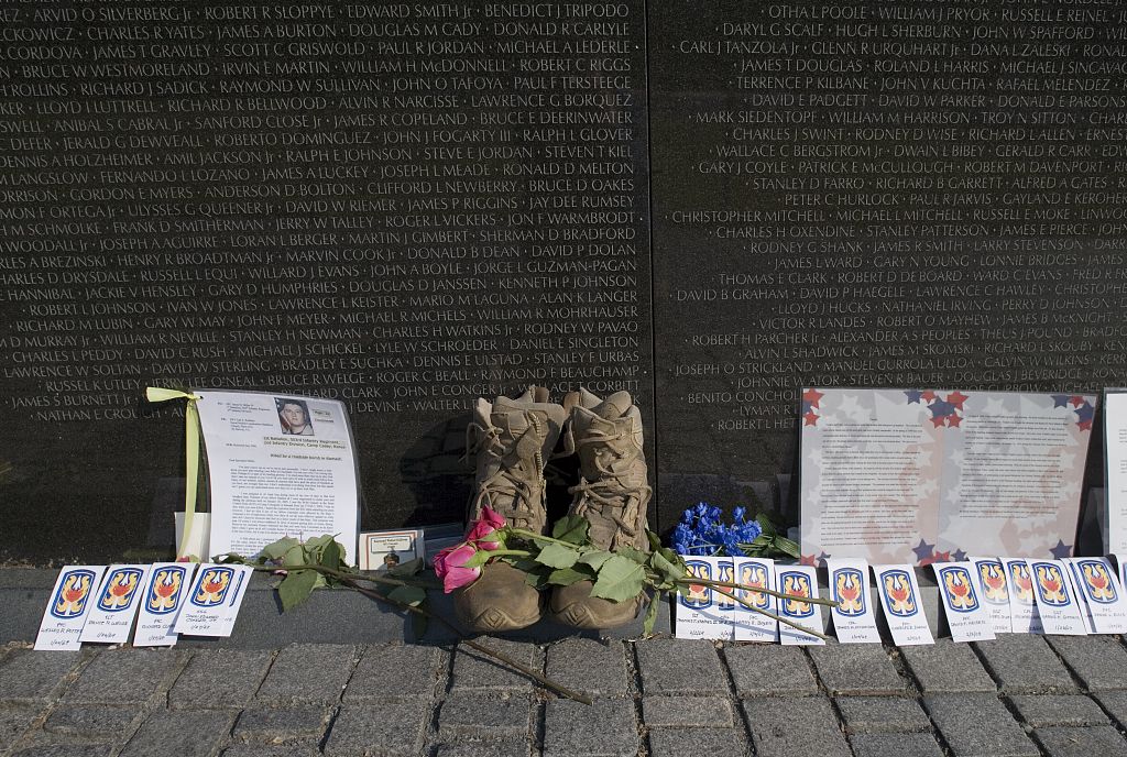 Vietnam Memorial on Memorial Day